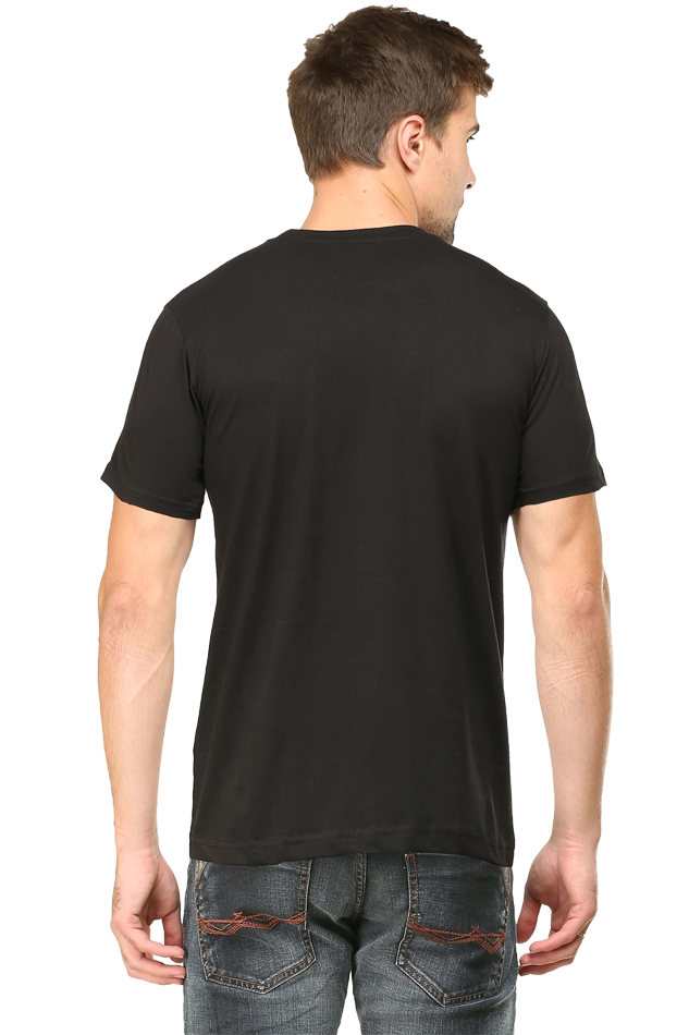 Men Round Neck Classic Half Sleeve T Shirt