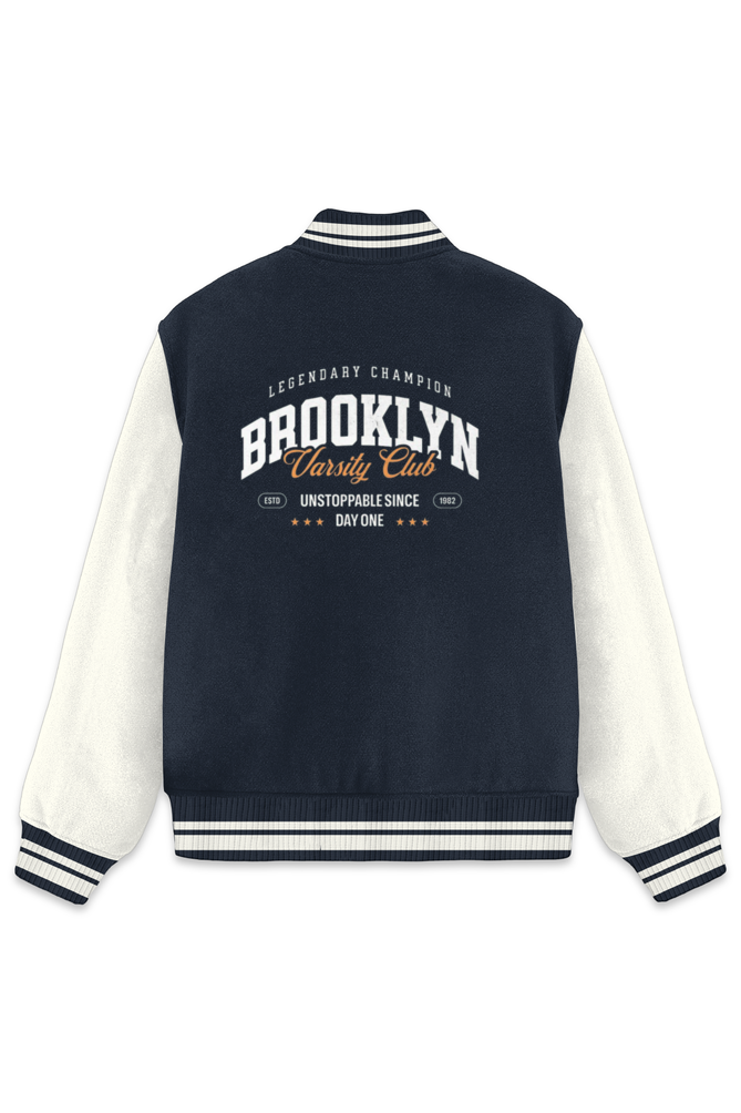 Unisex Varsity Jacket Navy Blue