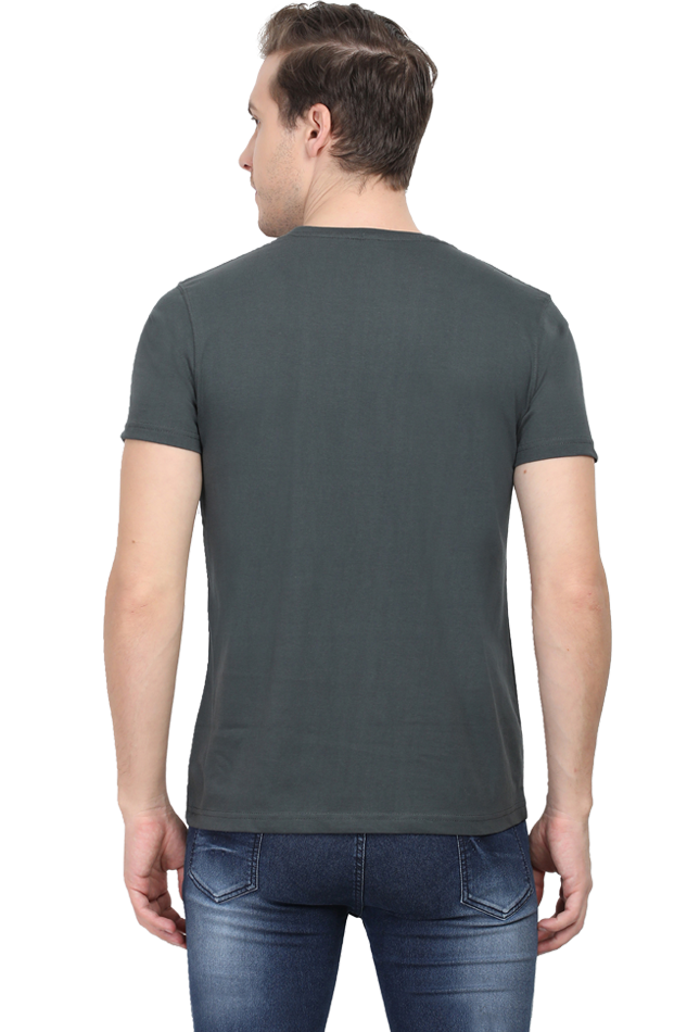 Men Round Neck Classic Half Sleeve T Shirt